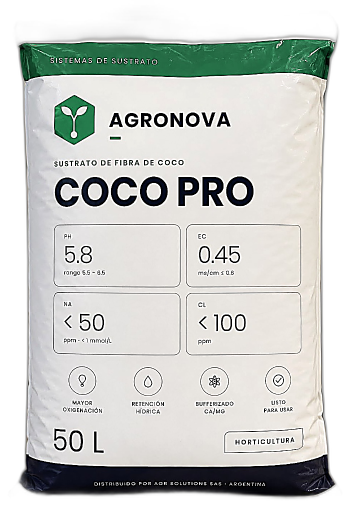 Bolsa Coco Premium 50 L de fibra de coco AGRONOVA